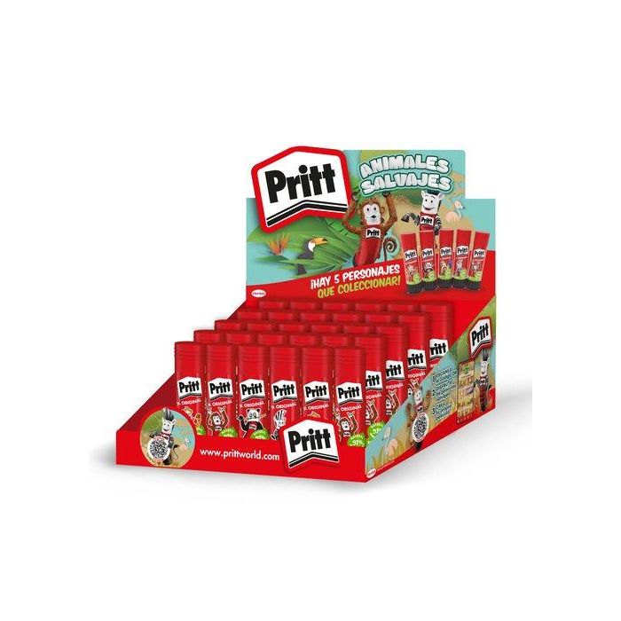 Barra De Pegamento Pritt 43G Grande Expositor De 30