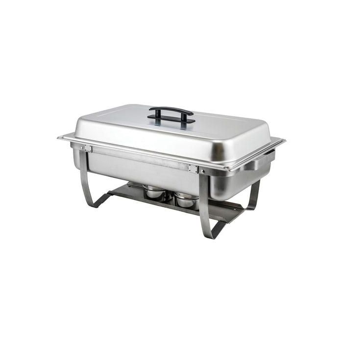 WINCO - WC-C4080 - Chafing dish GN 1/1 rectangular con tapa y dos soportes para combustible.