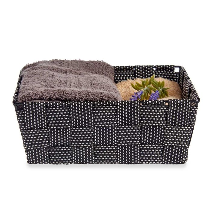 Cesta Tela Rect Sin Asas 17Cm Negro Kipit (24 Unidades) 4 Cesta Tela Rect Sin Asas 17Cm Negro Kipit (24 Unidades) 4