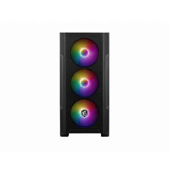 MSI MAG Forge M100A Micro Torre Negro, Transparente, PC Juego