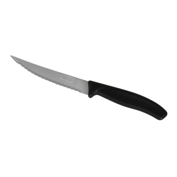 Set de Cuchillos para Carne Quttin Negro Plateado 11 cm 6 Piezas (12 Unidades) 2 Set de Cuchillos para Carne Quttin Negro Plateado 11 cm 6 Piezas (12 Unidades) 2