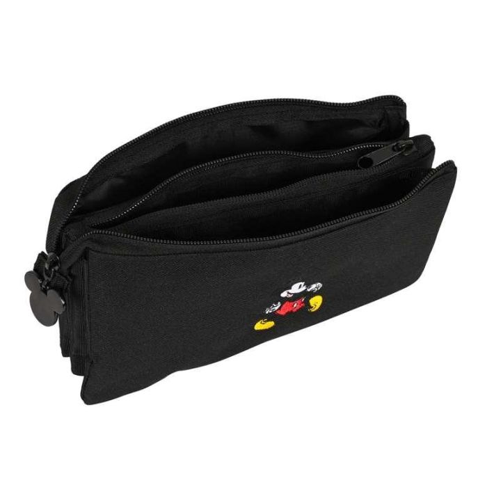 Portatodo Triple Mickey Mouse Clubhouse Premium Negro 22 x 12 x 3 cm 4