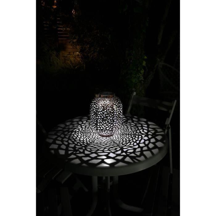 Farol solar - GALIX - G2002 - Metal cobre - LED blanco 10 lúmenes - H35 cm Farol solar - GALIX - G2002 - Metal cobre - LED blanco 10 lúmenes - H35 cm