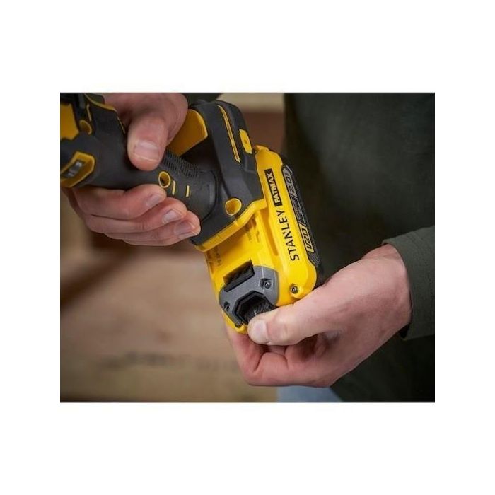Stanley Fatmax SFMCE210D2K-QW Lima eléctrica inalámbrica 18V con 2 baterías 2Ah y cargador 4