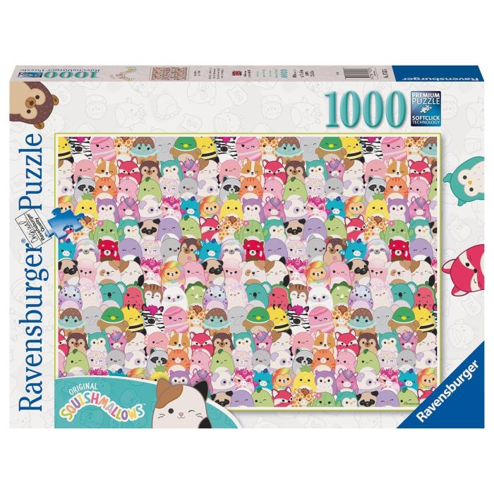 Ravensburger Puzzle 1000 Piezas Challenge Squishmallows 17553/12000746 0 Ravensburger Puzzle 1000 Piezas Challenge Squishmallows 17553/12000746 0