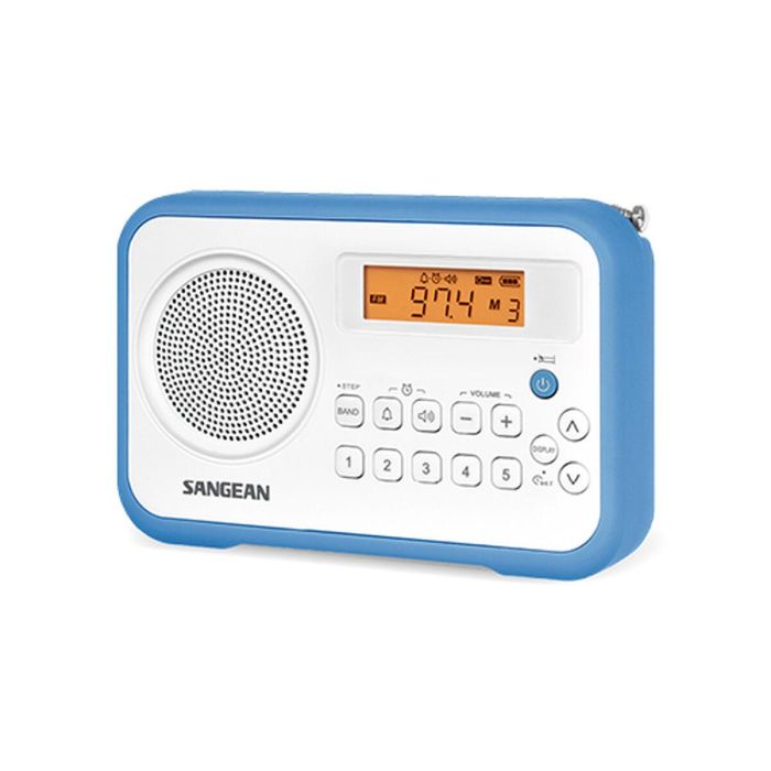 Radio Portátil Sangean PR-D18 Azul Blanco Ambar 2 Radio Portátil Sangean PR-D18 Azul Blanco Ambar 2