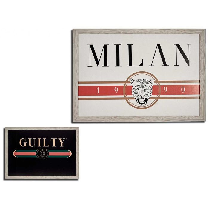 Cuadro Guilty Milan Surt Marco Crema 46X66Cm Giftdecor (6 Unidades) Cuadro Guilty Milan Surt Marco Crema 46X66Cm Giftdecor (6 Unidades)