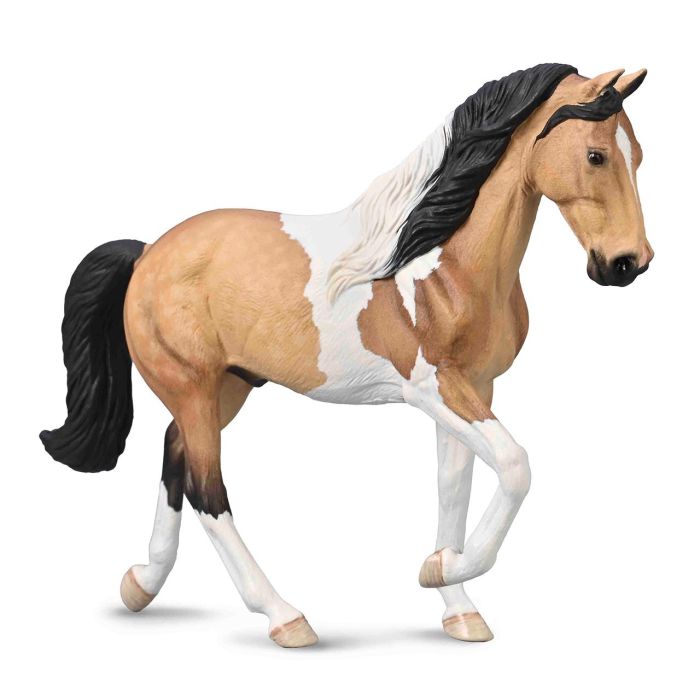 Collecta Semental Tobiano Bayo XL-80028 Figura de Caballo Realista, Pintada a Mano, +3 Años 0 Collecta Semental Tobiano Bayo XL-80028 Figura de Caballo Realista, Pintada a Mano, +3 Años 0