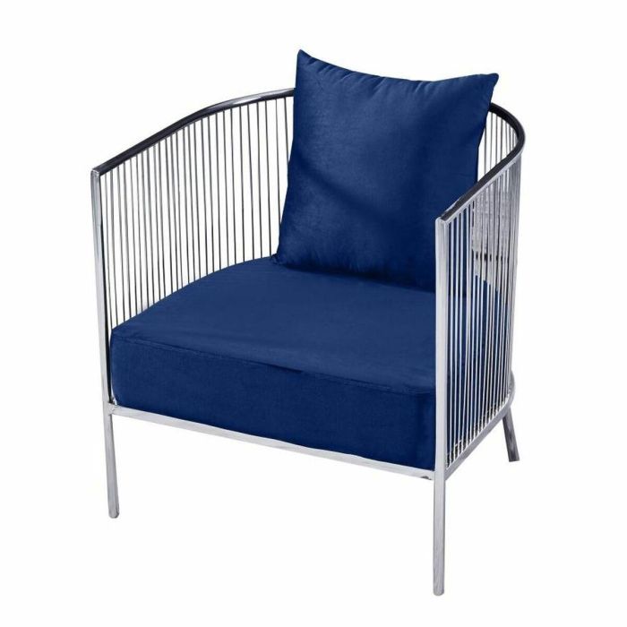 Butaca Moderno DKD Home Decor Azul Marino 69 x 70 x 66 cm