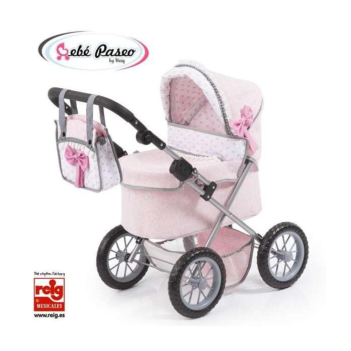 Coche muñecas trendy rosa 68x67x41 cm 3 Coche muñecas trendy rosa 68x67x41 cm 3
