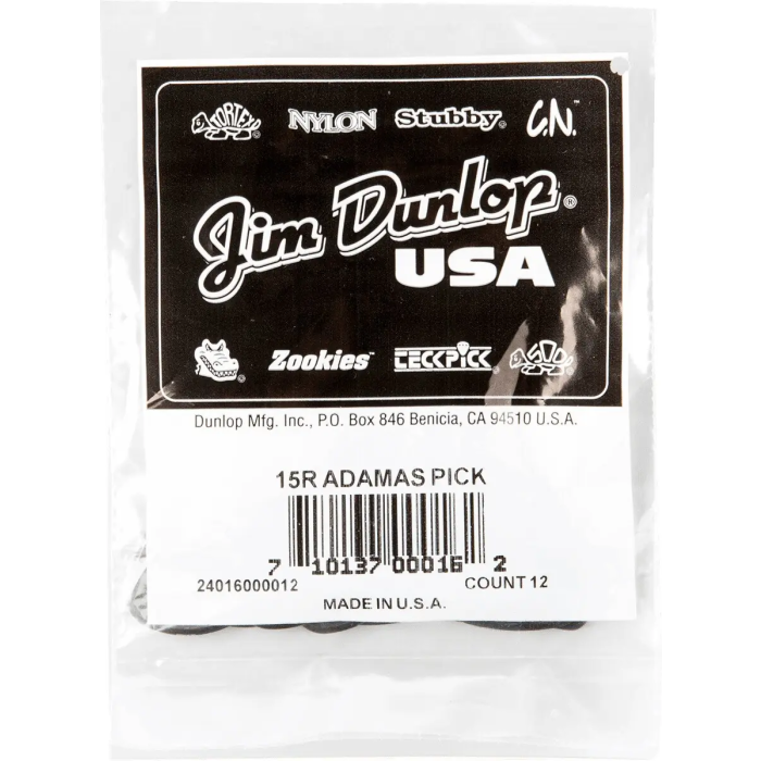 Dunlop Púas Adamas Graphite Pack 12 Unidades 2 Mm 3