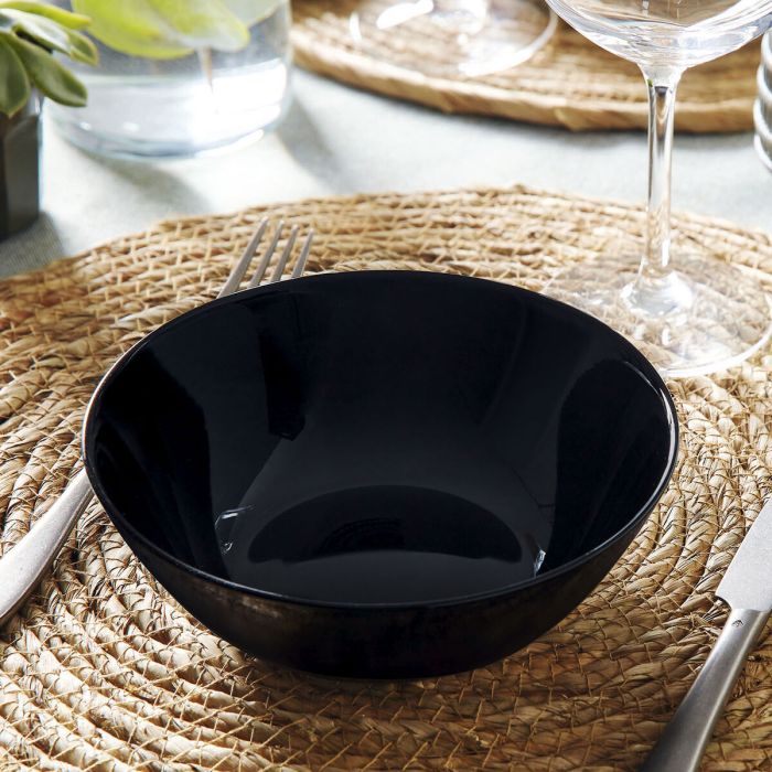 Bol para Aperitivos Luminarc Zelie Negro Negro Vidrio (12 Unidades) 3