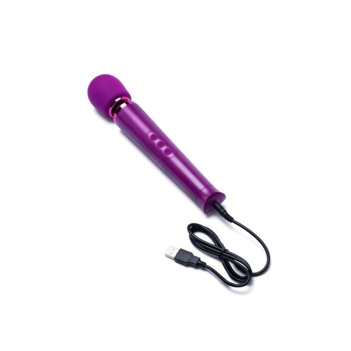 Vibrador Le Wand Petite Cherry Morado Violeta 10 Vibrador Le Wand Petite Cherry Morado Violeta 10