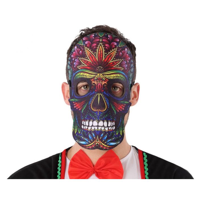 Máscara De Halloween Muerte Mexicana Colorido