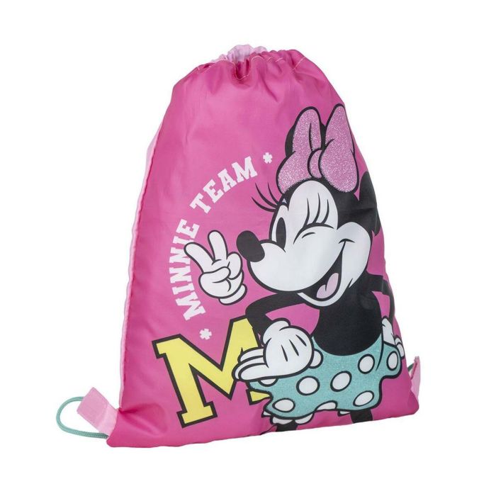 Saquito escolar minnie 30.0 x 39.0 cm 5 Saquito escolar minnie 30.0 x 39.0 cm 5