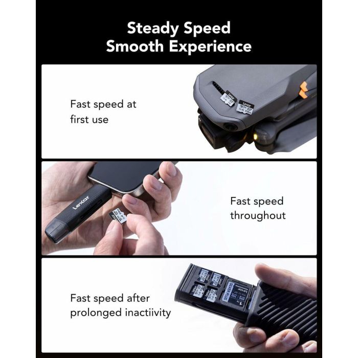 Tarjeta de Memoria Micro SD con Adaptador Lexar LMSSIPL512G-BNANG 512 GB 4 Tarjeta de Memoria Micro SD con Adaptador Lexar LMSSIPL512G-BNANG 512 GB 4