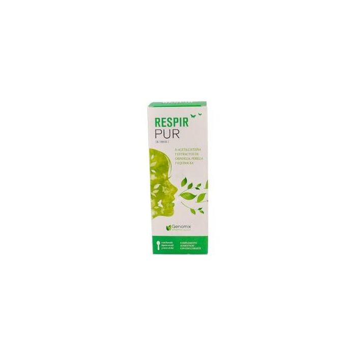 GENOMIX PHARMA Respirpur Jarabe Balsámico 250ml con Vitamina C, Liquen, Gordolobo y Tomillo para el Sistema Inmune