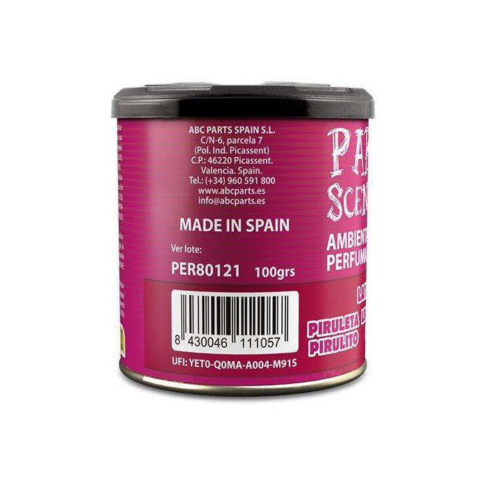 Piruleta Paradise Perfumador Lata Gel 100 gr Cs12 PER80121 2 Piruleta Paradise Perfumador Lata Gel 100 gr Cs12 PER80121 2