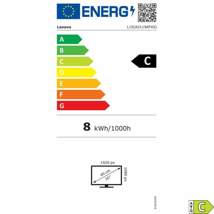 Lenovo L152 - LED-Monitor - 39.6 cm (15.6") (16" sichtbar) 52