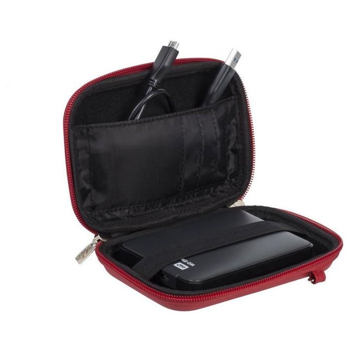 Riva Festplattentasche Davos 2,5"HDD Harts. rot 9101 7