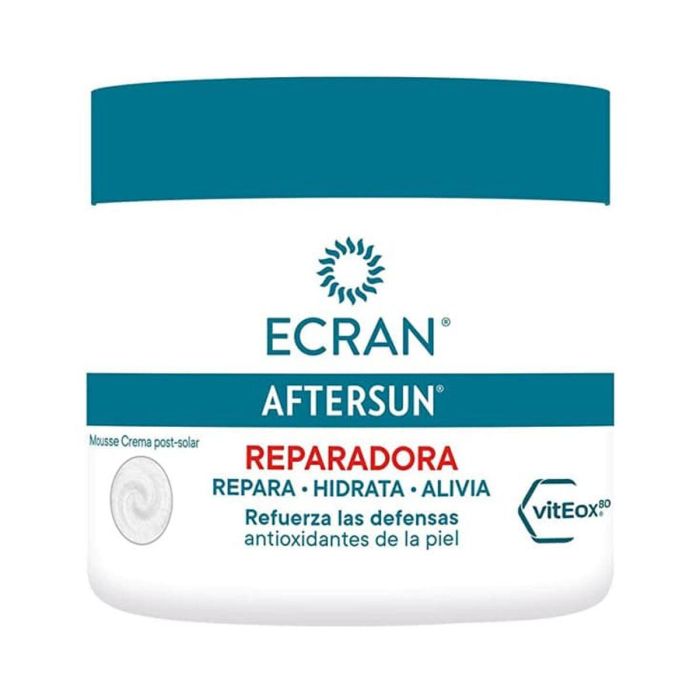Ecran AFTERSUN mousse crema hidratante post-solar 350 ml - Repara y calma la piel Ecran AFTERSUN mousse crema hidratante post-solar 350 ml - Repara y calma la piel