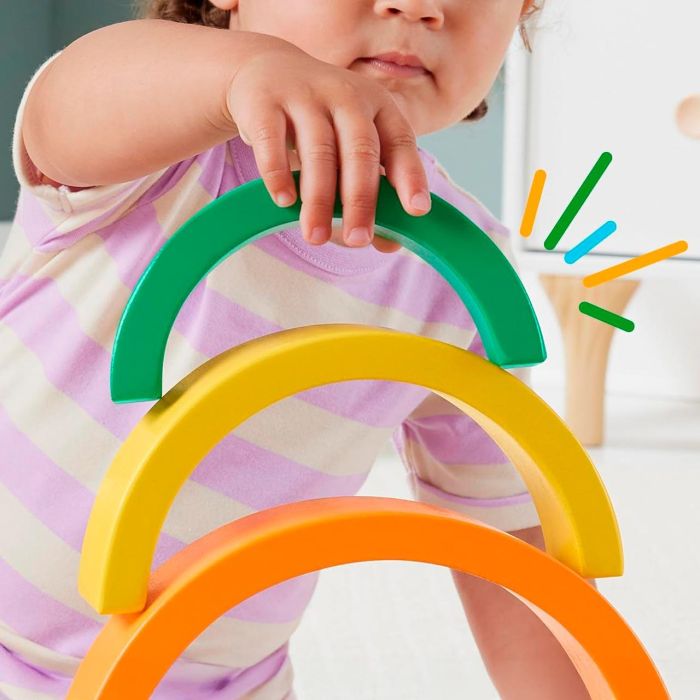 Arcoíris Apilable De Madera Hxt73 Fisher Price 2 Arcoíris Apilable De Madera Hxt73 Fisher Price 2