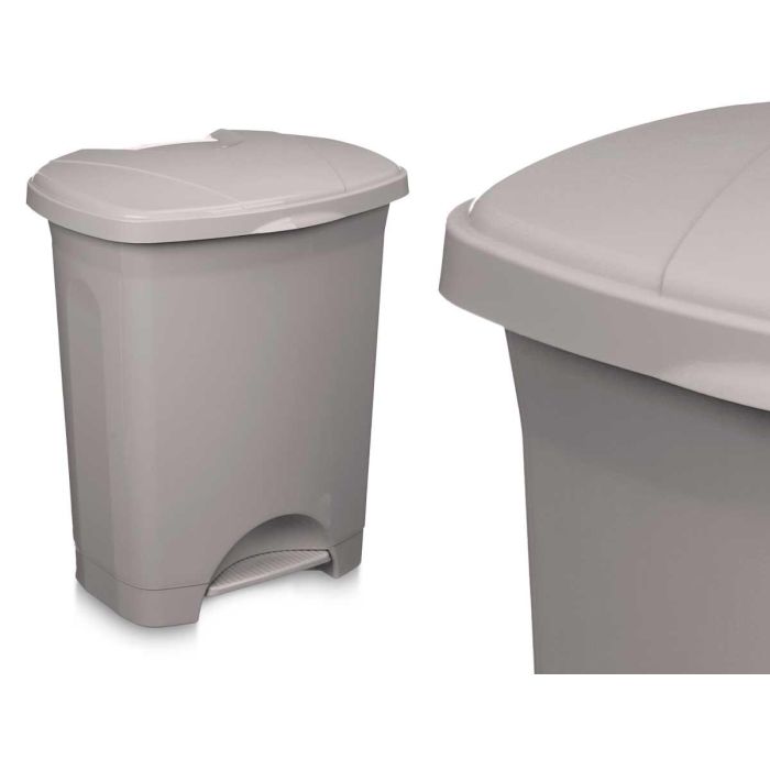 Papelera Pedal Plastico 30L Gris Arte Regal 39X47CM (4 Unidades) 1 Papelera Pedal Plastico 30L Gris Arte Regal 39X47CM (4 Unidades) 1