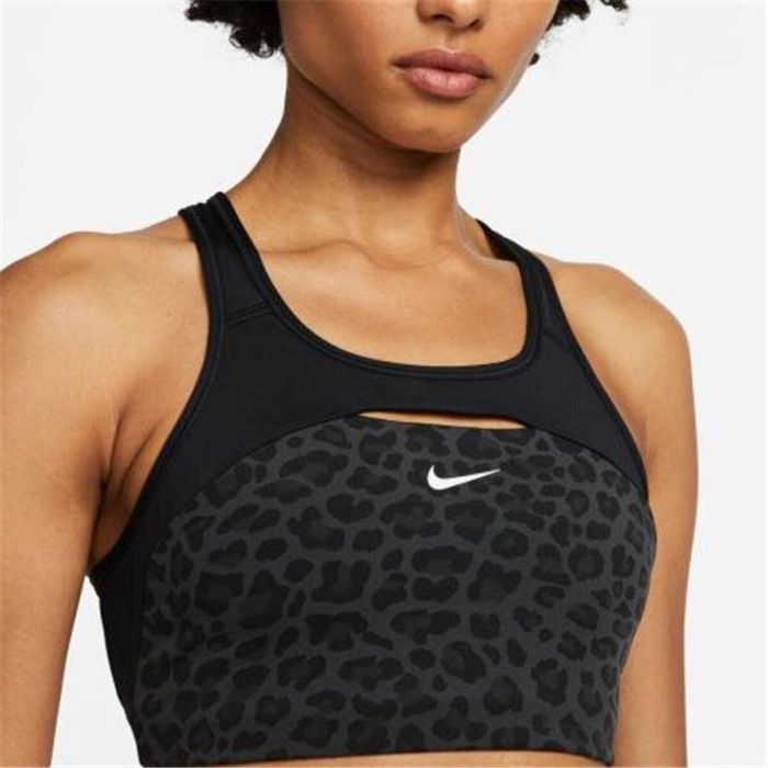 Sujetador Deportivo Nike Dri-FIT Swoosh Negro 2 Sujetador Deportivo Nike Dri-FIT Swoosh Negro 2