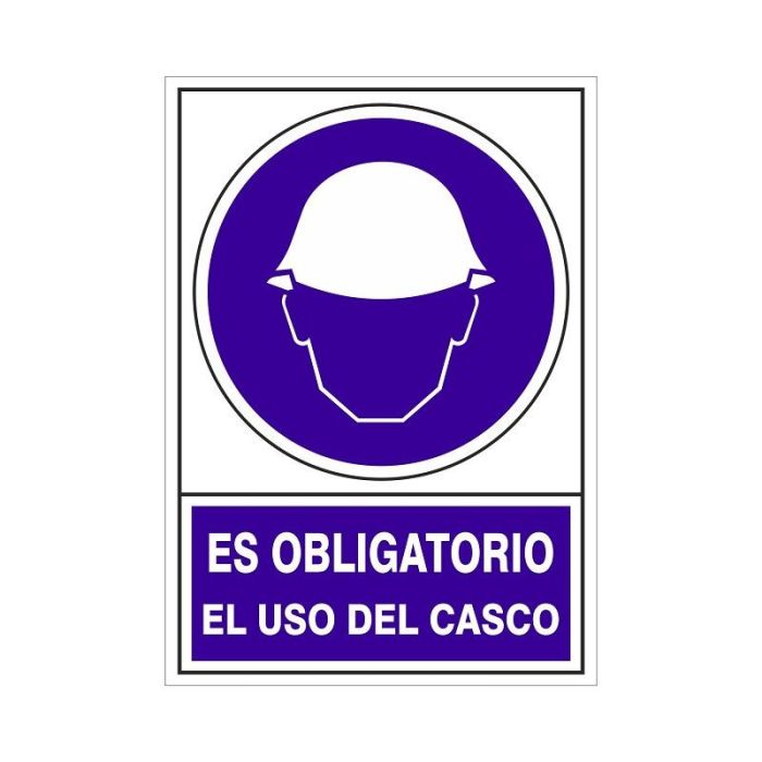 Señal 600 Plast.295X210 ''Obli.Uso Casco'' Es Obligatorio El Uso Del Casco Duver Señal 600 Plast.295X210 ''Obli.Uso Casco'' Es Obligatorio El Uso Del Casco Duver
