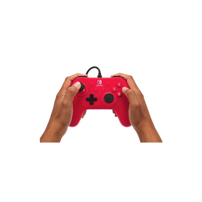 Mando Con Cable Nintendo Switch Raspberry Red POWER A NSGP0142-01 9