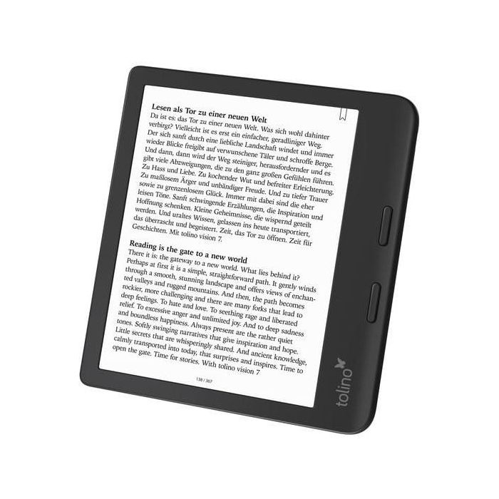 Tolino 4016621130183 Vision Color eReader 7" E Ink Kaleido Color, Táctil, 32GB, WiFi, Bluetooth, USB-C, Resistente al Agua 7