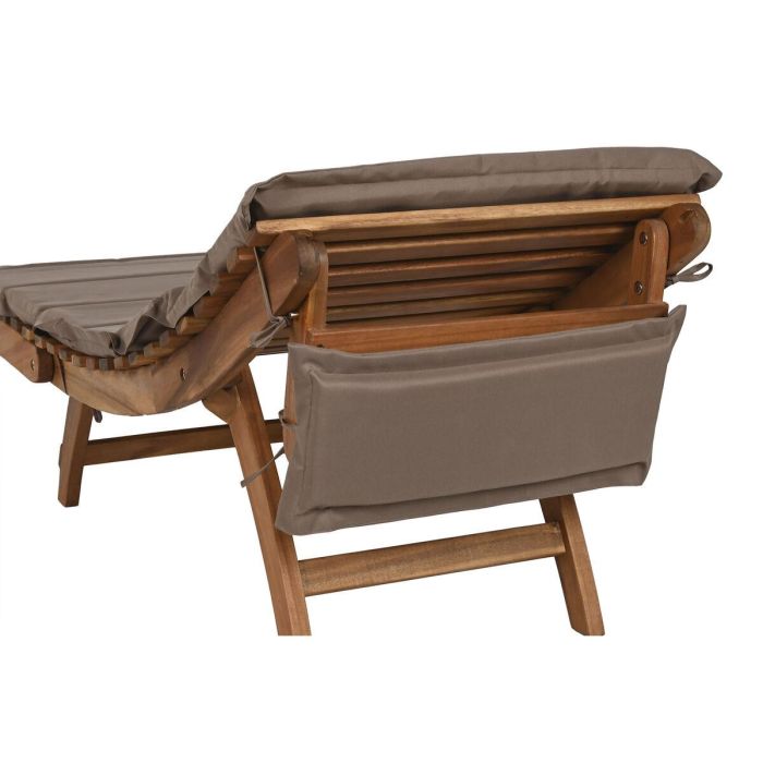 Tumbona Terraza Y Jardin DKD Home Decor Marron Beige 54 x 61 x 191 cm 5