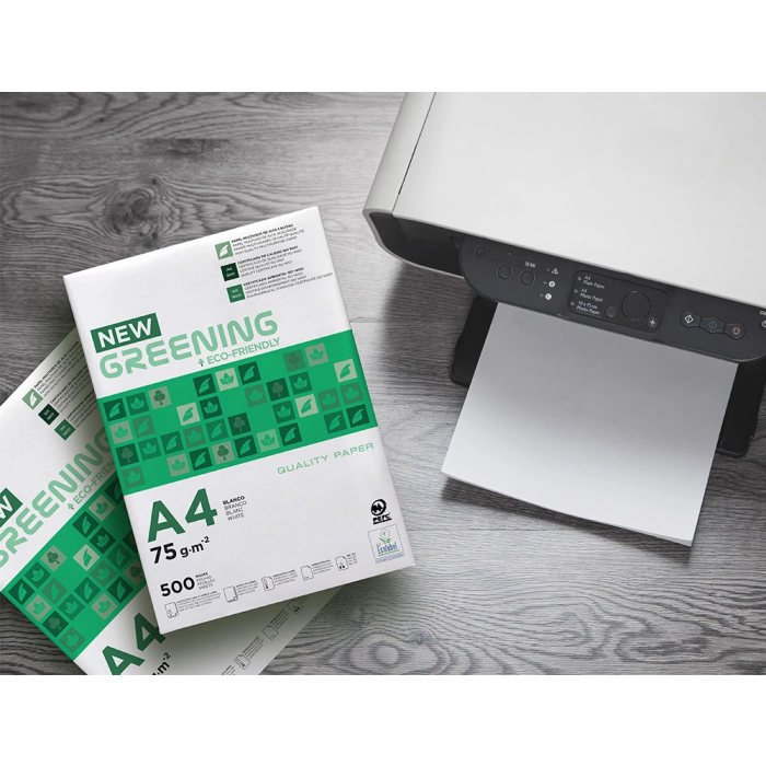 Greening Papel Multifuncion A4 75 gramos Paquete 500 Hojas 8