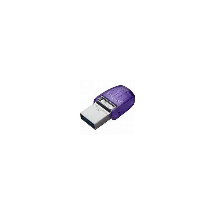 Kingston Data Traveler Microduo 3C Usb Flash Drive 128Gb Type C 3.2 Gen 1 Purple DTDUO3CG3/128G