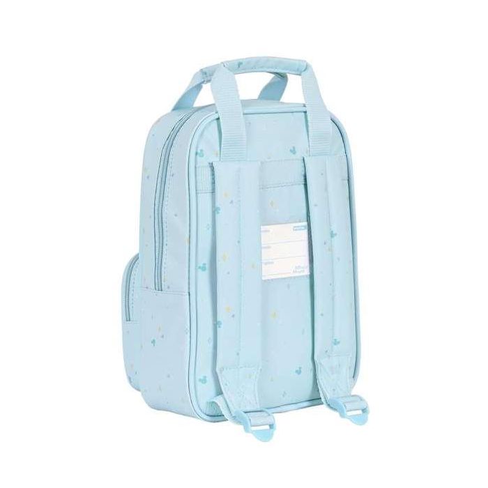 Mochila Escolar Mickey Mouse Clubhouse Azul claro 20 x 28 x 8 cm 4 Mochila Escolar Mickey Mouse Clubhouse Azul claro 20 x 28 x 8 cm 4