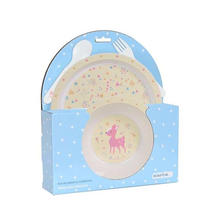 Set de Menaje Infantil Safta Forest Poliuretano (4 Piezas) Set de Menaje Infantil Safta Forest Poliuretano (4 Piezas)