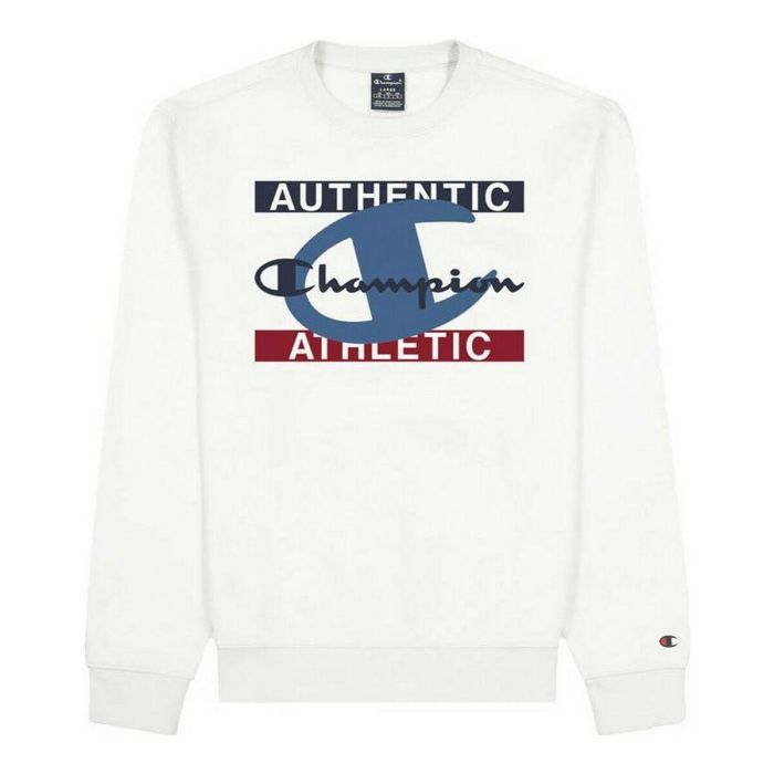 Sudadera sin Capucha Hombre Champion Authentic Athletic Blanco L 0 Sudadera sin Capucha Hombre Champion Authentic Athletic Blanco L 0