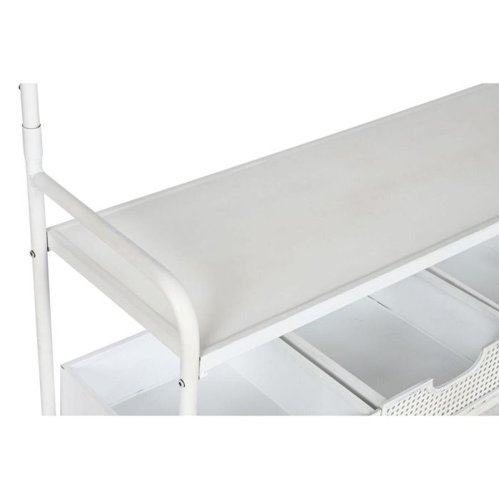 Perchero con Balda Home ESPRIT Blanco Metal Loft 110 x 36 x 186 cm 4