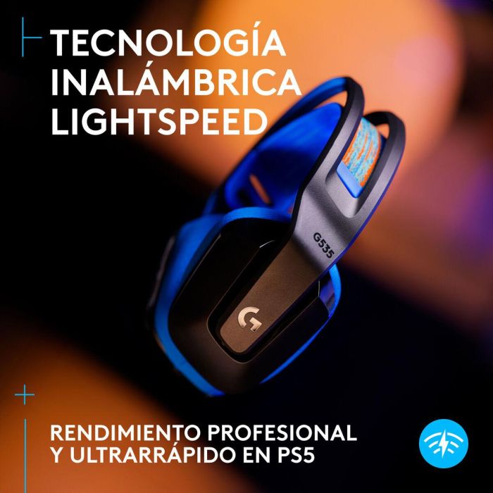 Logitech Auriculares Gaming G535 Inalámbricos LIGHTSPEED Negro, Compatible con Mac y Windows 2 Logitech Auriculares Gaming G535 Inalámbricos LIGHTSPEED Negro, Compatible con Mac y Windows 2