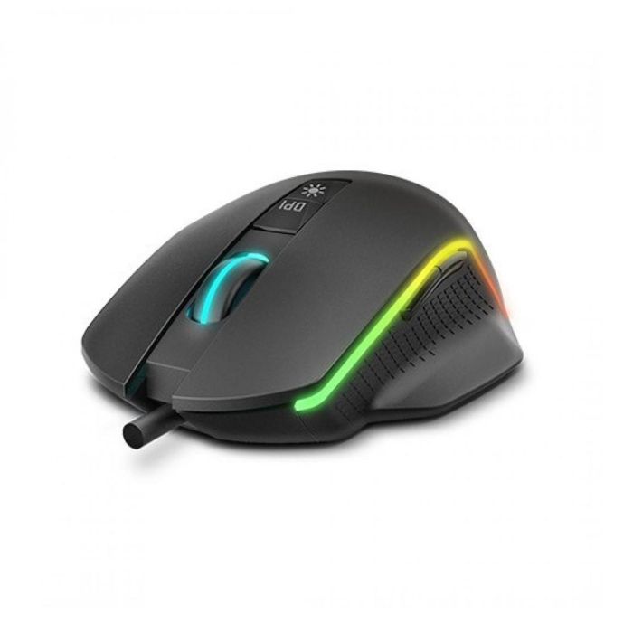 Krom Keos Ratón Gaming Ergonómico Óptico USB 6400 DPI con Iluminación RGB Rainbow y 7 Botones para Mano Derecha 1