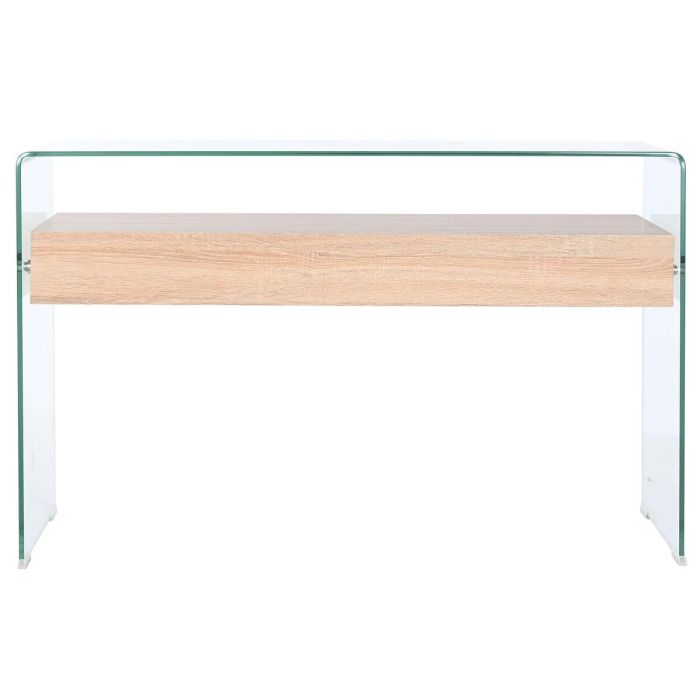 Consola DKD Home Decor Transparente Marrón claro Cristal Madera MDF 120 x 35 x 80 cm 9