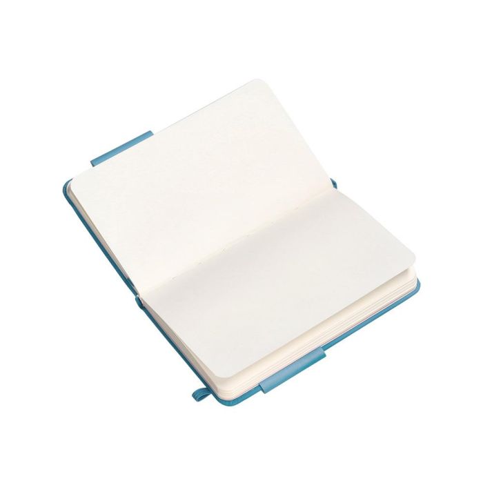 Cuaderno Con Gomilla Antartik Notes Tapa Dura A6 Hojas Lisas Azul Claro 100 Hojas 80 gr Fsc 8