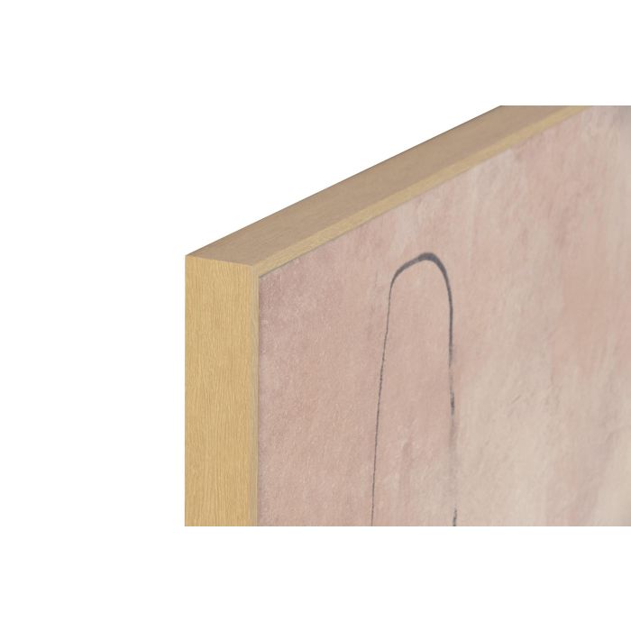 DKD Home Decor Cuadro Abstracto Marron Blanco 4 x 120 x 90 cm (2 Unidades)