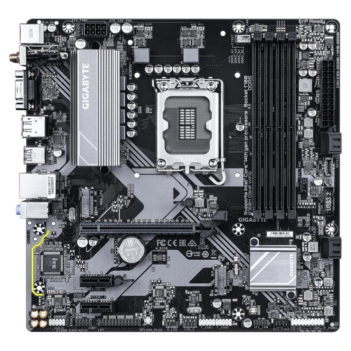 Gigabyte GA-B760M D3HP WIFI6 Placa Base LGA 1700 DDR5 Wi-Fi 6 para Intel Core 14ª Gen 1