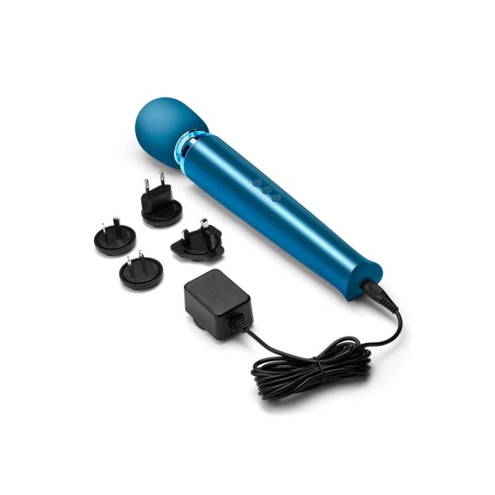 Varita Masajeadora Recargable Le Wand Pacific Blue Azul 9 Varita Masajeadora Recargable Le Wand Pacific Blue Azul 9