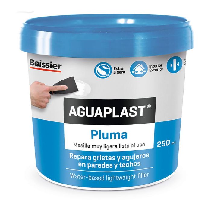 Aguaplast 70053-003 Pluma 250ml - Masilla lista al uso para reparar grietas y molduras, interior/exterior, color blanco 0 Aguaplast 70053-003 Pluma 250ml - Masilla lista al uso para reparar grietas y molduras, interior/exterior, color blanco 0