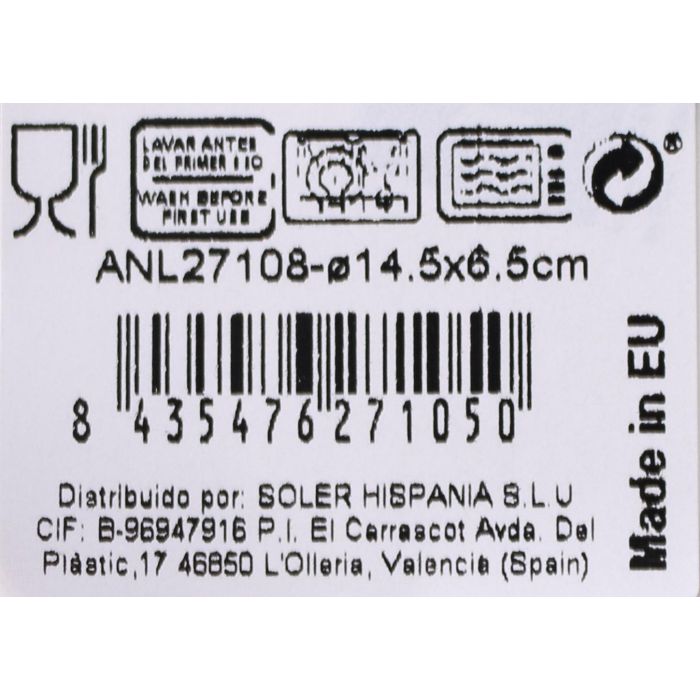 La Mediterranea Bol Nordic Ivory Brillo Ø 14.5 cm (12 Unidades) La Mediterranea Bol Nordic Ivory Brillo Ø 14.5 cm (12 Unidades)