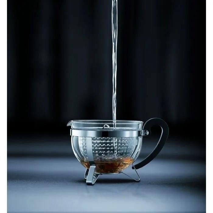 Bodum Chambord Tetera con Filtro Acrílico Tipo Cesta para Infusión Perfecta de Té y Tisanas 1.3L Vidrio Plástico Negro 3 Bodum Chambord Tetera con Filtro Acrílico Tipo Cesta para Infusión Perfecta de Té y Tisanas 1.3L Vidrio Plástico Negro 3
