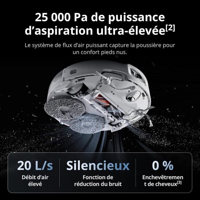 DJI ROMO P - Robot aspirador y fregona con base de carga - Diseño transparente - Succión de 25.000 Pa - Detección con precisión milimétrica - 200 días sin mantenimiento 3 DJI ROMO P - Robot aspirador y fregona con base de carga - Diseño transparente - Succión de 25.000 Pa - Detección con precisión milimétrica - 200 días sin mantenimiento 3