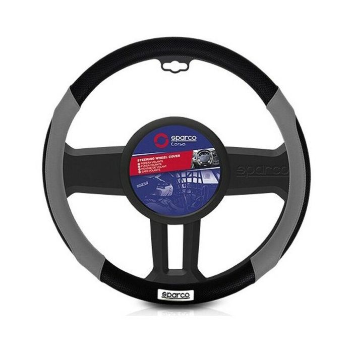 Sparco SPC1113GR Funda Volante Negro-Gris